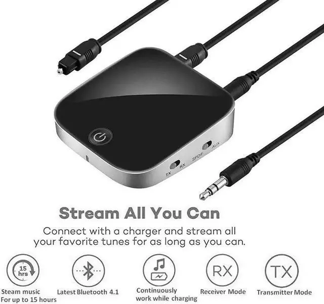 Main image of JAENFONG 2 IN 1 BTI-029 Bluetooth Audio Transmitter Receiver 3.5mm AUX SPDIF Wireless Bluetooth Adapter for Bluetooth earphone TV/PC