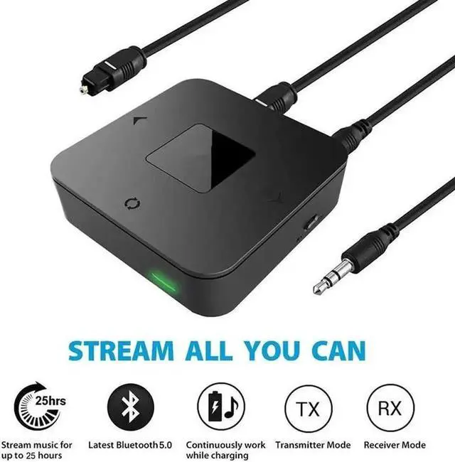 Main image of JAENFONG LL Bluetooth V5.0 Transmitter Receiver 3.5mm AUX USB Wireless Audio Adapter Dongle for PC TV Headphones Speaker Car Stereo