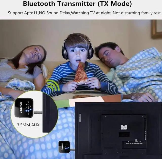 Alt view image 4 of 5 - JAENFONG Mini CSR8675 Aptx HD/LL Bluetooth 5.0 Audio Receiver Transmitter RCA 3.5mm Jack AUX Wireless Adapter with MiC For TV Car PC