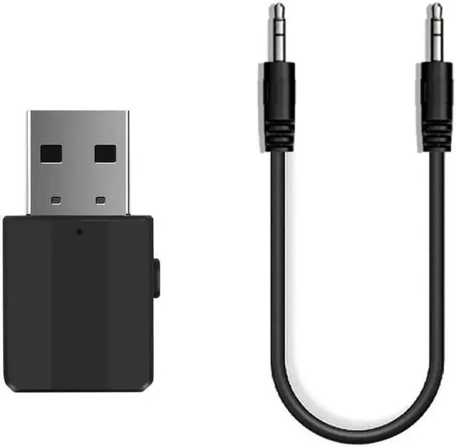 Alt view image 2 of 12 - JAENFONG Mini Stereo Bluetooth AUX RCA USB 3.5mm Bluetooth 5.0 Audio Receiver Transmitter Jack For TV PC Car Kit Wireless Adapter