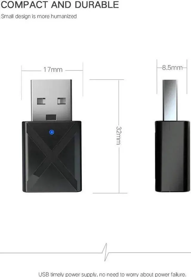 Alt view image 4 of 5 - JAENFONG Bluetooth 5.0 Audio Receiver Transmitter Mini Stereo Bluetooth AUX RCA USB 3.5mm Jack For TV PC Car Kit Wireless Adapter