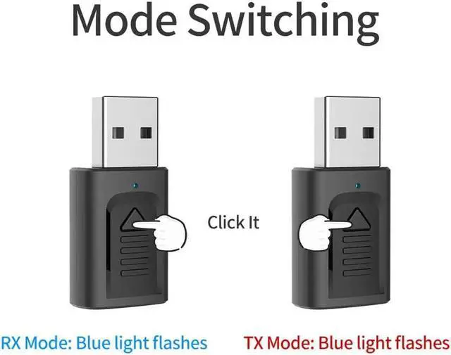 Alt view image 2 of 5 - JAENFONG 4 IN 1 3.5MM AUX USB Bluetooth Receiver For Car Kit Speaker Bluetooth Transmitter For TV PC Stereo Music Audio Wireless Adapter