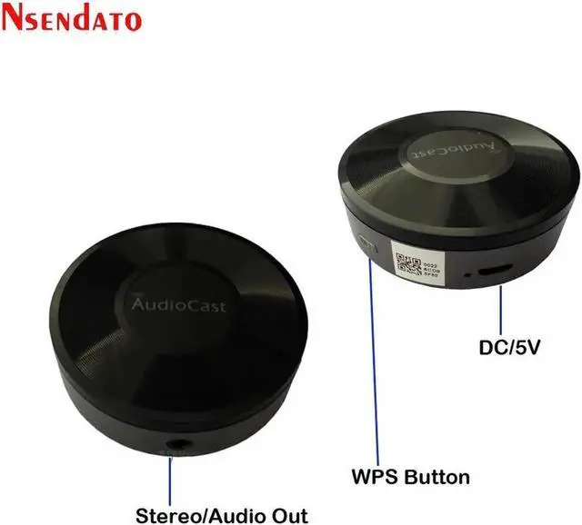 Alt view image 4 of 5 - JAENFONG M5 DLNA Airplay Adapter Wireless Wifi Music Audio Streamer Receiver Audio Music Speaker For Spotify Multi Room Streams