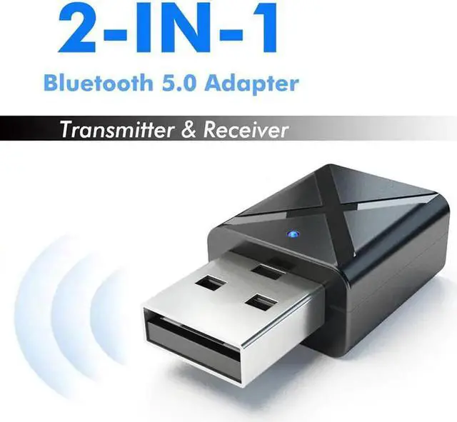 Alt view image 5 of 5 - JAENFONG 2in1 USB Wireless Bluetooth Transmitter Receiver Stereo Audio Music Adapter With 3.5mm Audio Cable For Home TV MP3 PC Car Speake