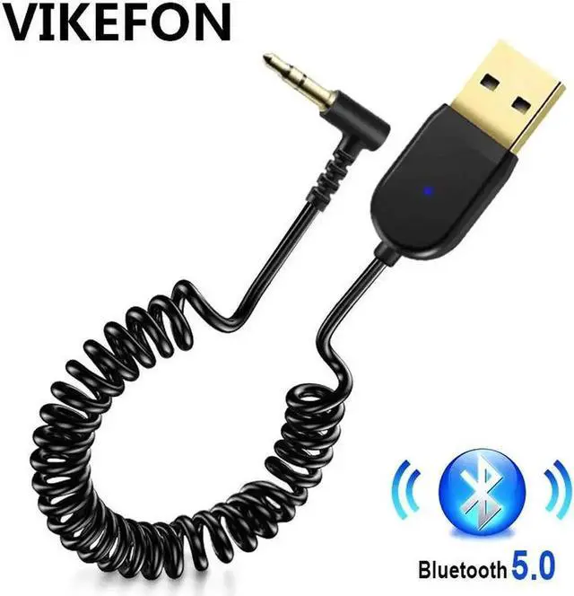 Main image of JAENFONG USB Bluetooth 5.0 Receiver Stereo Wireless Adapter 3.5mm Jack Aux Bluetooth Audio Receiver Music Car Kit Transmitter Mic