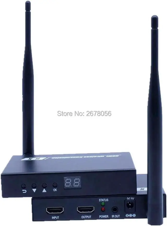 Main image of JAENFONG 200M Wireless HDMI Adapter Extender 1080P WIFI Video Audio Transmission HDMI Transmitter Receiver Kit 660ft With Loop out & IR