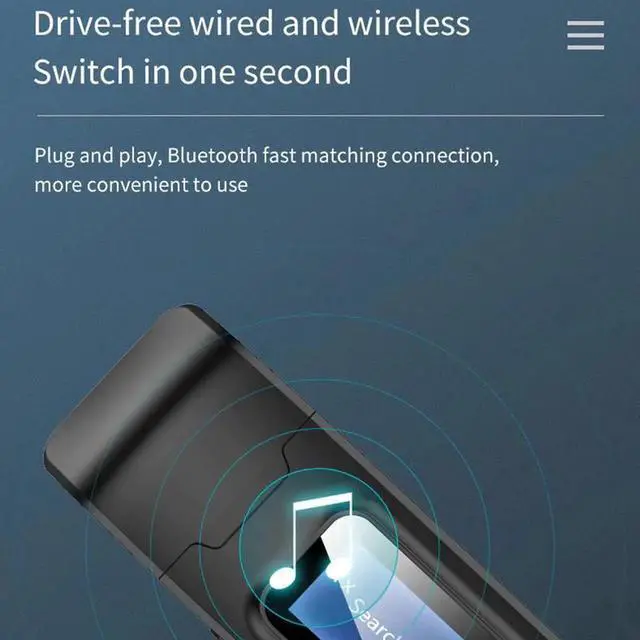 Alt view image 3 of 5 - JAENFONG With LCD Display Bluetooth 5.0 Audio Receiver Transmitter 3.5MM AUX Jack Stereo USB Adapter Wireless Dongle For PC TV Car