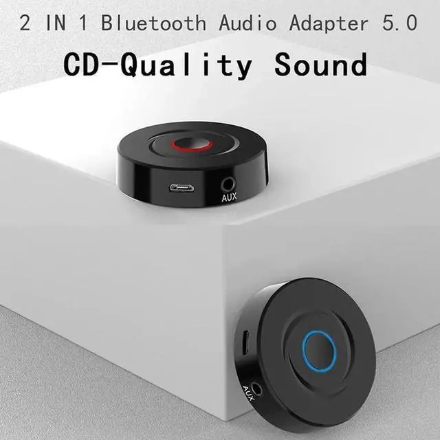 Alt view image 3 of 5 - JAENFONG Bluetooth 5.0 Receiver and Transmitter 2in1 RCA 3.5MM AUX Jack Audio Music Stereo Wireless Adapter For Speaker TV Car PC