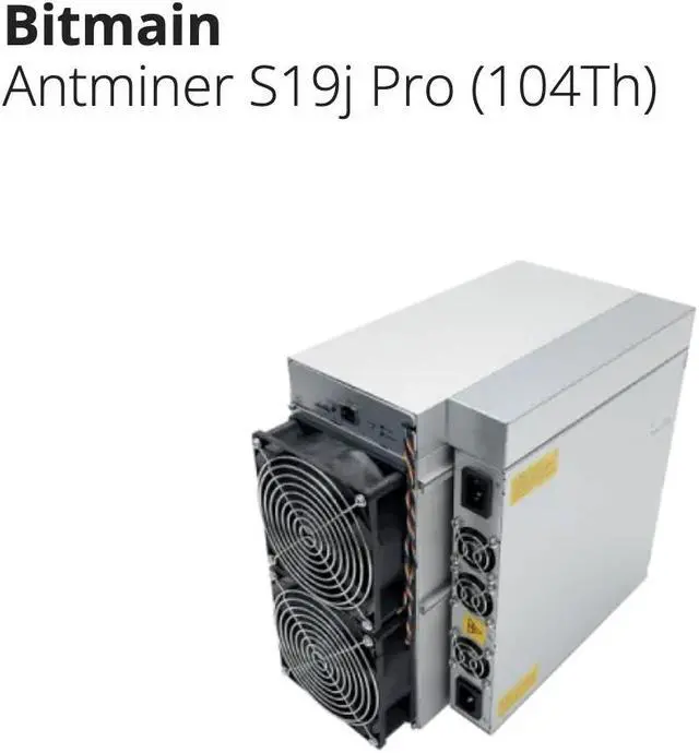 Main image of New Antminer S19j Pro 104Th/s Asic Miner 3068W Crypro BTC Bitcoin Miner with Maximum Hashrate 104Th/s Bitmain Mining SHA-256 BITCOIN MINER Machine