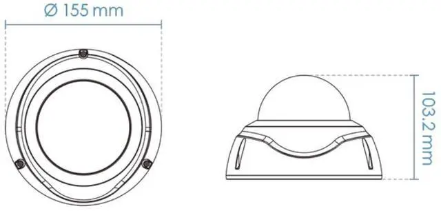 Alt view image 2 of 5 - Vivotek FD9387-FR-v2 5MP Outdoor Facial Recognition Network Dome Camera with Night Vision