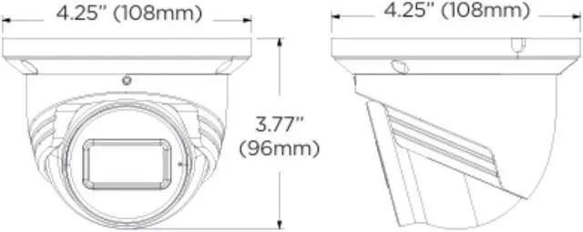 Alt view image 2 of 5 - DIGITAL WATCHDOG DWC-VSTB04Bi 4MP IR WDR 3D-DNR Outdoor Network H.265 PoE Turret  Camera with 2.8mm Lens, Metal