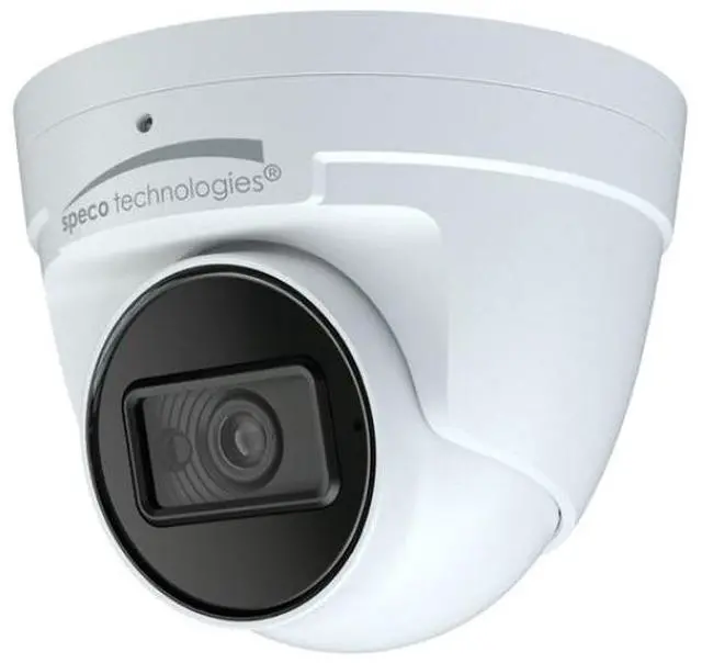 Main image of Speco Technologies O4VT2 4MP Outdoor Network Turret Camera with Night Vision (White)