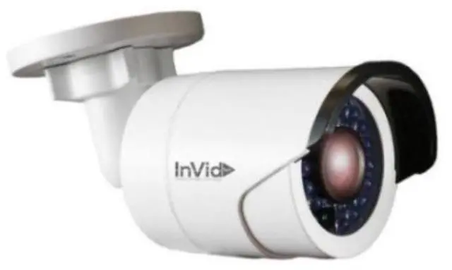Main image of InVid Tech ULT-P4BIR4N 4 Megapixel Network IR Outdoor Bullet Camera, 4mm Lens