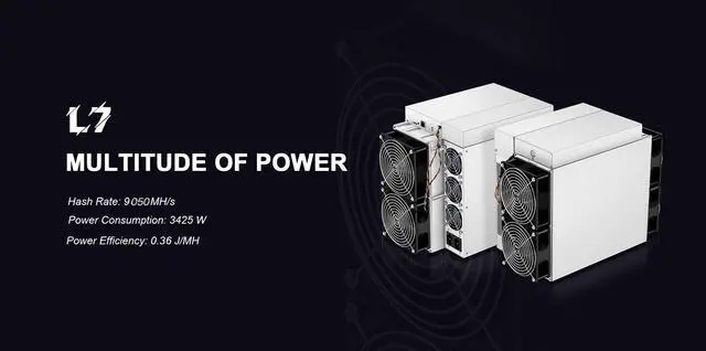 Alt view image 3 of 6 - Antminer L7, NEW, 9,050 MH/s, Bitcoin Mining Machine, BTC Asic Miner, American Support and Service +12 Month Warranty & US SELLER