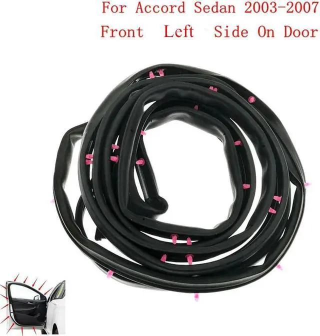 Alt view image 3 of 7 - Acaigel Front Left Door Rubber Seals Weatherstrip For Accord Sedan 2003-2007