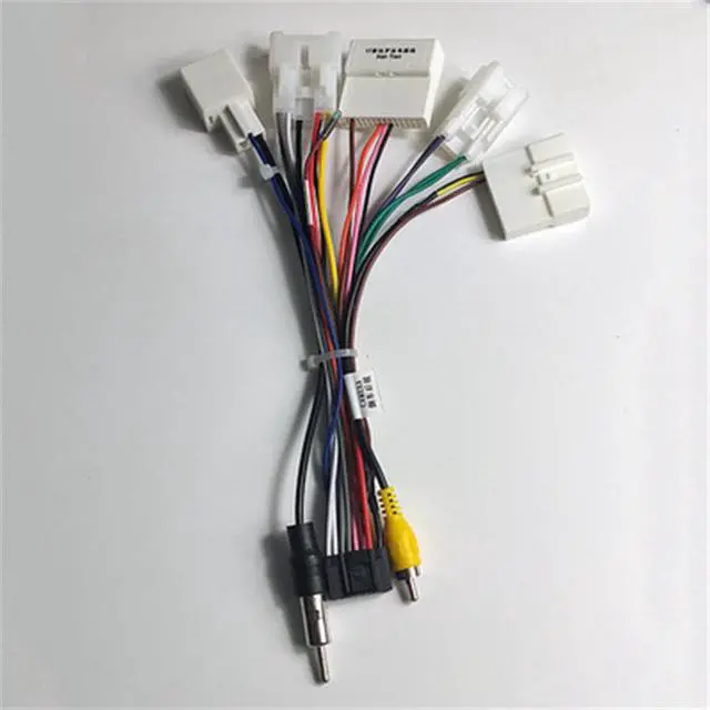 Alt view image 3 of 5 - Yingshan 1 x 16 PIN Stereo Radio Receiver Wire Wiring Cable Harness Connector for Toyota