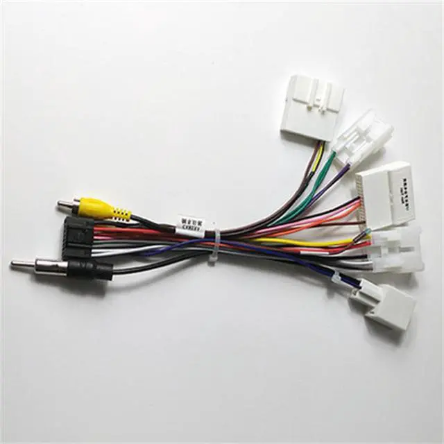 Alt view image 4 of 5 - Yingshan 1 x 16 PIN Stereo Radio Receiver Wire Wiring Cable Harness Connector for Toyota