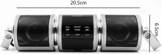 Main image of FYUU Bluetooth Motorcycle Handlebar Audio Amplifier Stereo Speaker System MP3 USB/TF
