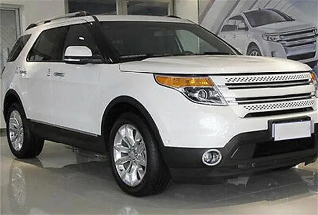 Alt view image 5 of 7 - Acaigel ABS Plastic Chrome Front Fog Light Lamp Cover Trimx2 For Ford Explorer 2011-2015