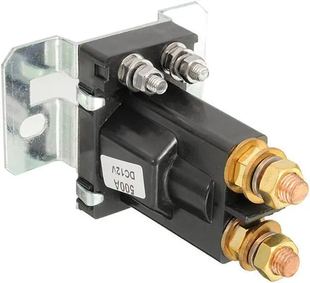 Alt view image 4 of 5 - Acaigel 12V 500A Car Dual Battery Isolator Relay Start Cut Off Power Switch Controller