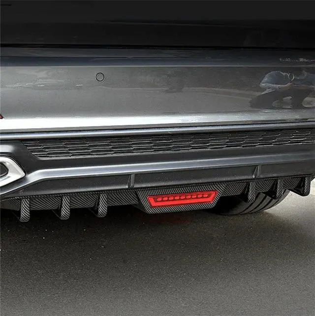 Alt view image 7 of 7 - Paiying Car Rear Bumper Diffuser Lip spoiler Canard Glossy Black Car-Styling
