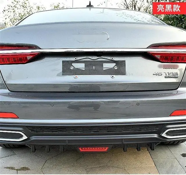 Alt view image 3 of 7 - Paiying Car Rear Bumper Diffuser Lip spoiler Canard Glossy Black Car-Styling
