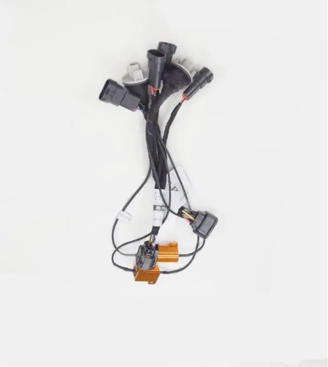 Alt view image 6 of 7 - Acaigel Halogen to LED Headlamp Adaptor Wire Harness Cable Set For Honda Civic 2016-2020