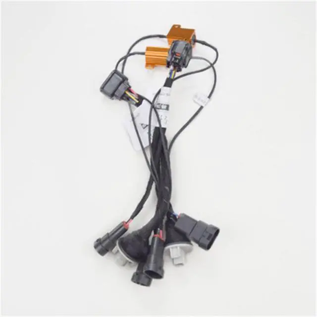 Alt view image 5 of 7 - Acaigel Halogen to LED Headlamp Adaptor Wire Harness Cable Set For Honda Civic 2016-2020