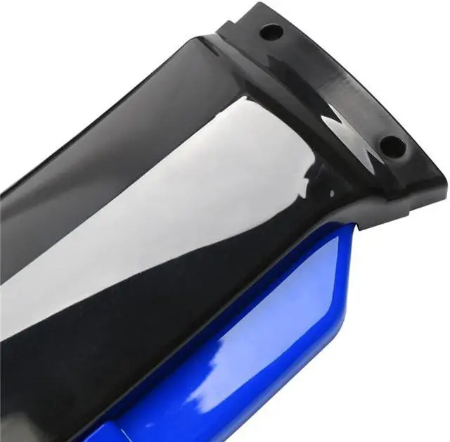 Alt view image 6 of 7 - Paiying Glossy Black + Blue Lip Car Front Bumper Splitter Lip Diffuser Spoiler Body Kit