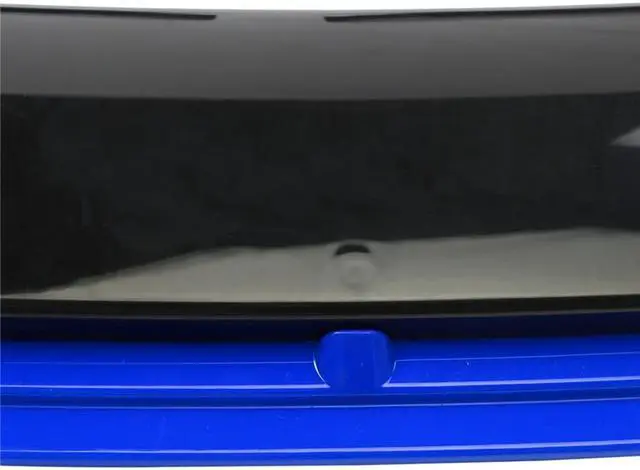 Alt view image 4 of 7 - Paiying Glossy Black + Blue Lip Car Front Bumper Splitter Lip Diffuser Spoiler Body Kit