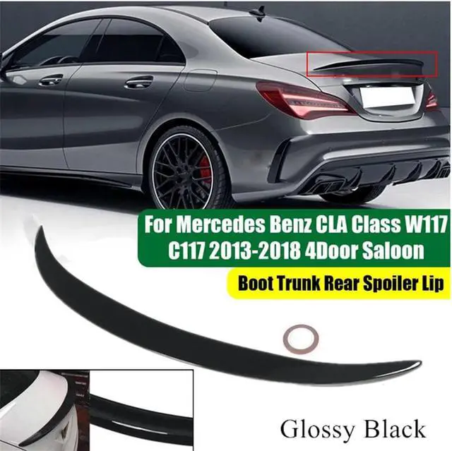 Alt view image 3 of 7 - Acaigel Gloss Black Rear Trunk Spoiler For 13-18 Mercedes C117 W117 CLA200 CLA250 CLA45