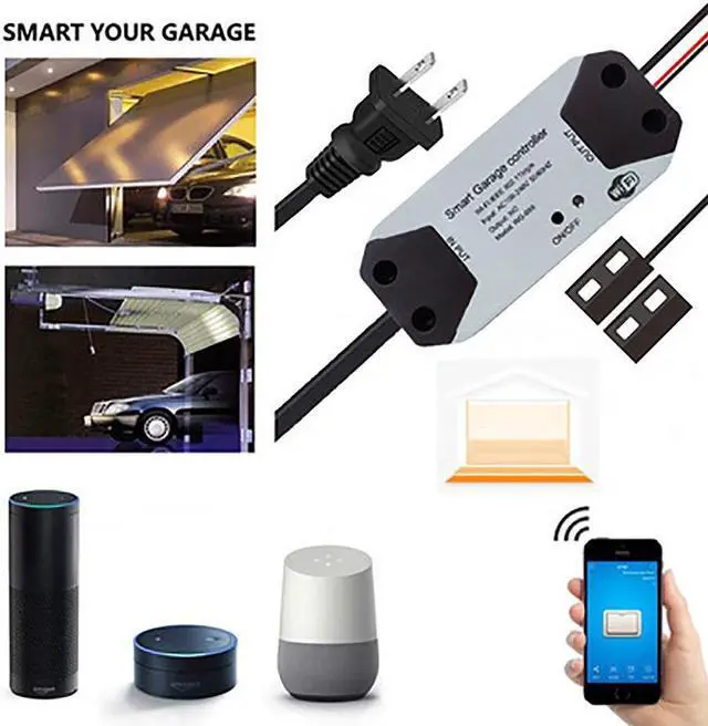 Alt view image 2 of 7 - Smart WiFi Garage Door Opener, Compatible for Alexa Google Home