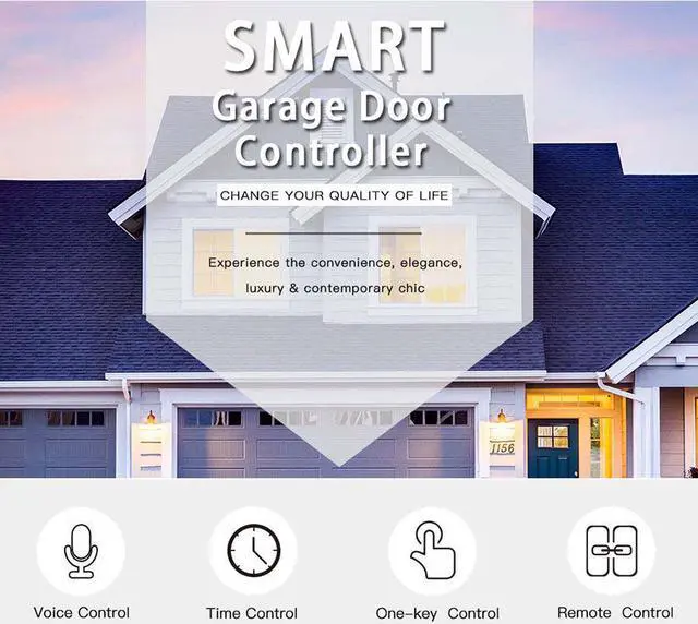 Alt view image 3 of 7 - Smart WiFi Garage Door Opener, Compatible for Alexa Google Home