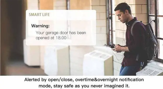Alt view image 7 of 7 - Smart WiFi Garage Door Opener, Compatible for Alexa Google Home