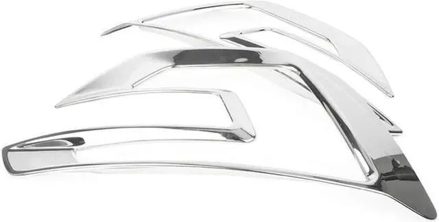 Alt view image 4 of 7 - Paiying 2 Pcs Chrome Accessories Front Fog Lamp Cover Trim For Ford Explorer 2016 - 2017