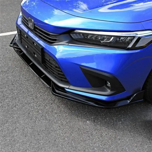 Main image of Paiying Glossy Black Front Bumper Lip Chin Body Kit For Honda Civic 4-Door 2022