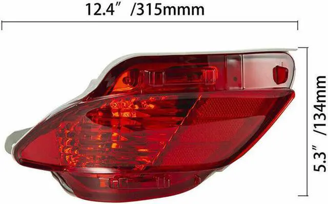 Alt view image 7 of 7 - Acaigel Left Driver Side Rear Bumper Fog Light Marker Lamp For Lexus Rx350 Rx450H 10-15