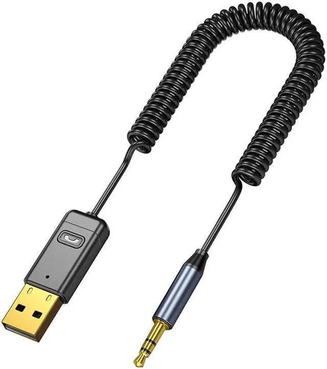 Alt view image 2 of 5 - Yassdwbn USB AUX Cable Adapter Bluetooth 5.0 Audio Transmitter Receiver For Car PC TV New