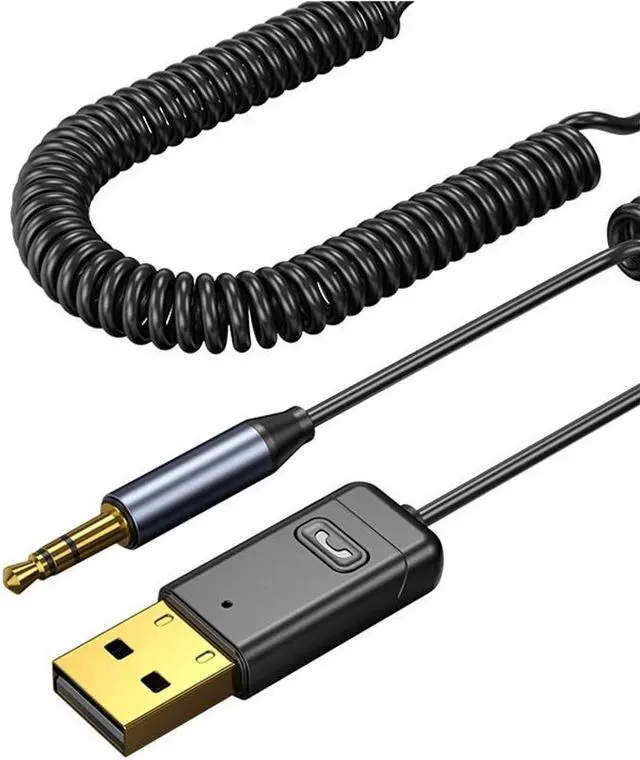 Main image of Yassdwbn USB AUX Cable Adapter Bluetooth 5.0 Audio Transmitter Receiver For Car PC TV New