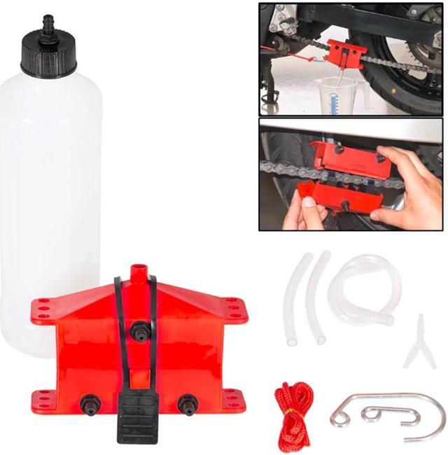Motorcycle chain cleaning machine kit For Motorbike Chains Lube Device  Lubricating Accessory 