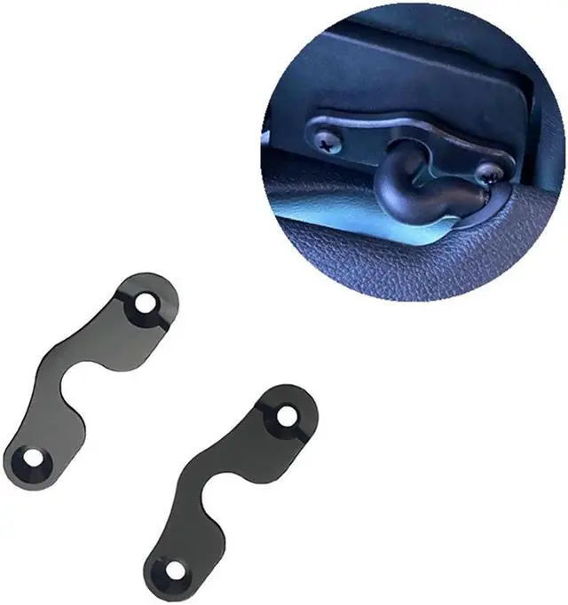 Alt view image 4 of 6 - Paiying 2Pcs Metal Black Sun Visor Clips For Jeep 2018 & NEWER JK JL JT Gladiator Wrangler JK