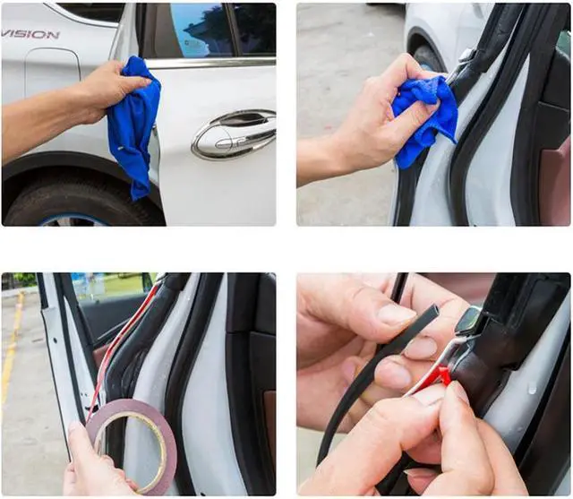 Alt view image 5 of 7 - FYUU 5 Meters U Shape Weatherstrip Car Door Edge Guard ing Trim Seal Strip Black