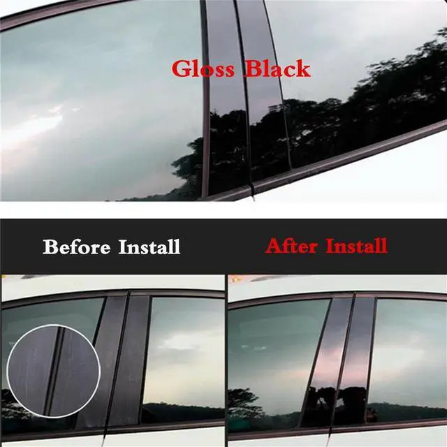 Alt view image 3 of 5 - 6PCS Door Pillar Cover Trim Posts For 2002-2013 Infiniti G35 G37 Paste Directly