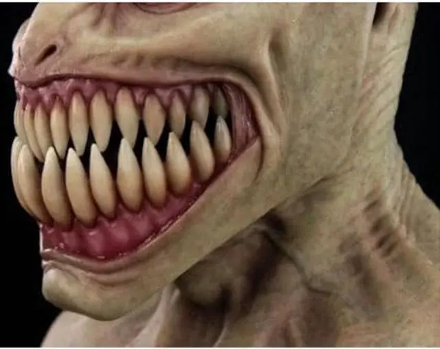 Alt view image 3 of 5 - Scary Latex Headgear Full Head Mask Clown Face Cover Stalker Devil Horror Props