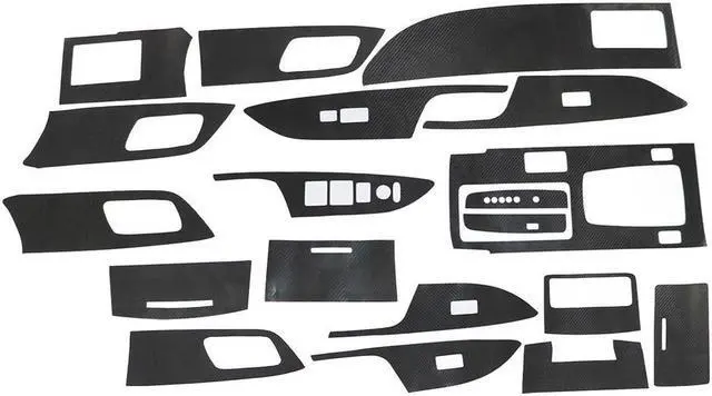 Alt view image 5 of 7 - Acaigel 5D Carbon Fiber Look Interior Accessories Whole Kit Cover For Honda Accord 13-17