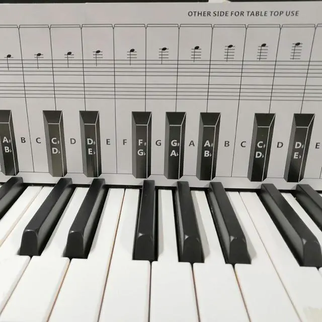 Alt view image 2 of 6 - Yingshan Practice Keyboard & Note Chart for Behind the Piano Keys