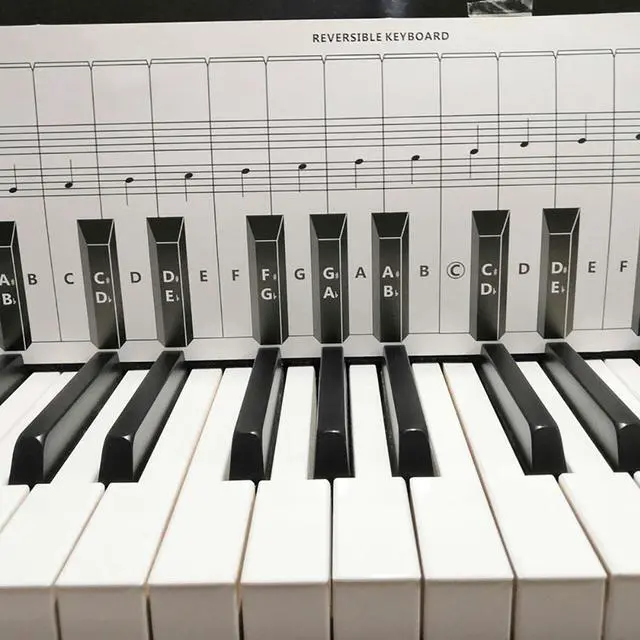 Alt view image 5 of 6 - Yingshan Practice Keyboard & Note Chart for Behind the Piano Keys
