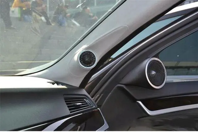 Alt view image 4 of 5 - Yassdwbn 2.5 Inch 2 Pcs Car Audio A Column Tweeter Inverted Mold Two-Way Inverted Mold Bracket Tweeter Plastic Mold Base