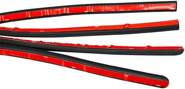 Alt view image 4 of 5 - Yassdwbn 2pcs 120cm EPDM Rubber Car Rear Trunk Seal Strip Door Weatherstrip Sealant Strip