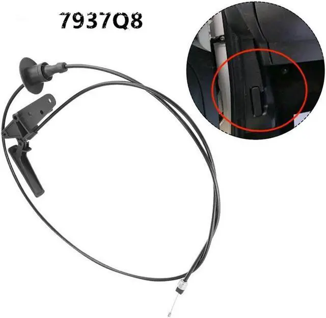 Alt view image 6 of 6 - Yassdwbn Bonnet Release Cable With Latch 7937Q8 For Peugeot Partner Citroen Berlingo